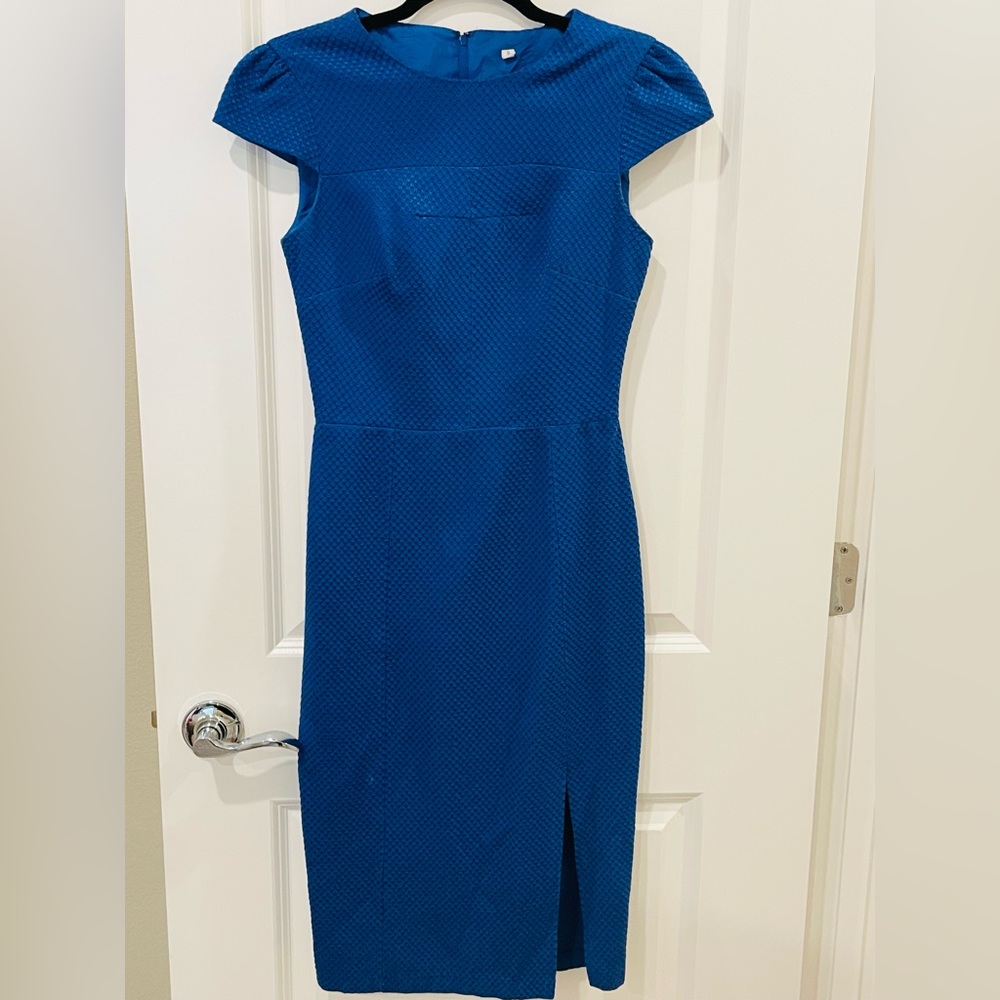 Blue midi dress
